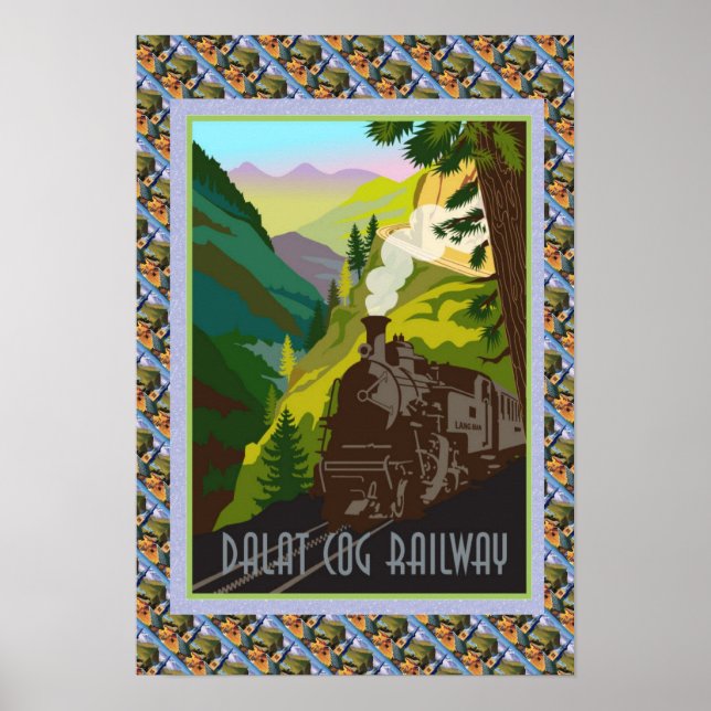 Vintage Swiss Poster Dalat Cog Railway (Front)