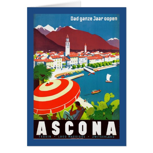 Vintage Swiss Travel Poster Cards (Front)