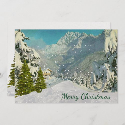 Vintage Switzerland Christmas Card