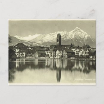 Vintage  Switzerland  Interlaken 1934 Postcard by windsorarts at Zazzle