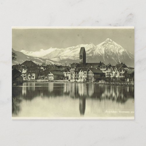 Vintage Switzerland Interlaken 1934 Postcard