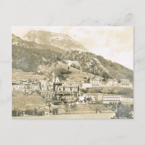 Vintage Switzerland St Moritz 1906 Postcard