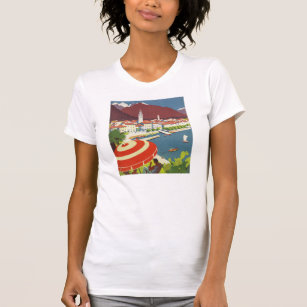Vintage Switzerland Travel Advert Art T-Shirt