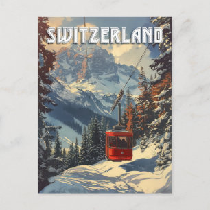 Vintage Switzerland Travel Postcard