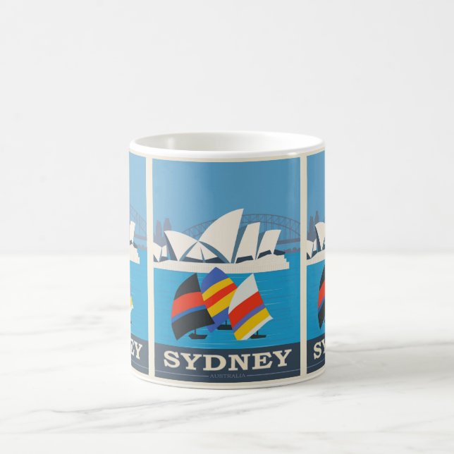 Vintage Sydney: Australia Travel Holiday  Coffee Mug (Center)