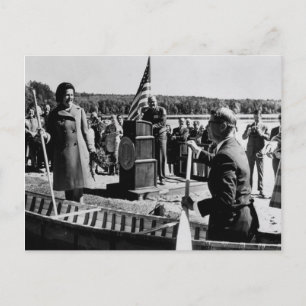 Vintage Sylvania Wilderness Dedication, Michigan Postcard