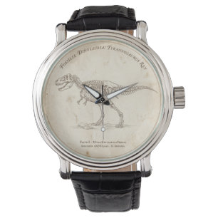 Vintage T Rex Fossil Skeleton Dinosaur Watch
