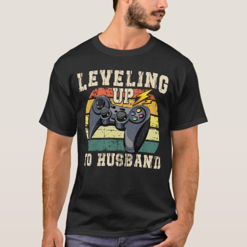 Vintage T_Shirt _ Level Up To Husband Game Lover G