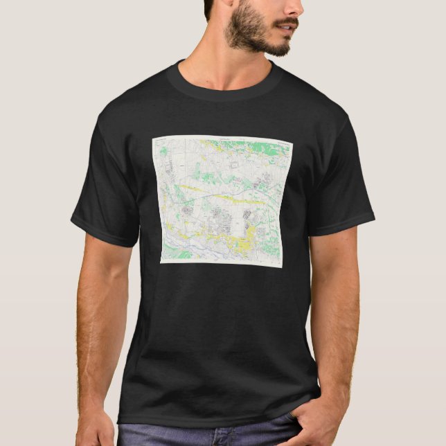 Vintage Tachikawa Japan Map 1945 T-Shirt (Front)