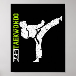 Vintage Taekwondo The Kick  Poster