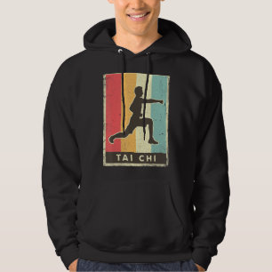 Vintage Tai Chi Sport Retro Poster Hoodie