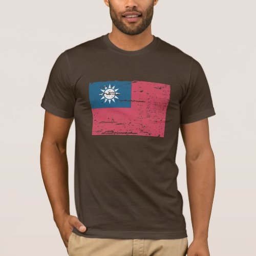 Vintage Taiwan Flag T_Shirt