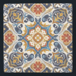 Vintage Talavera Azulejo blue tiles wedding favors Stone Coaster<br><div class="desc">Vintage Talavera Azulejo Mediterranean blue brown tiles wedding favors sandstone coasters gifts for her wedding gifts home decor gifts wedding table decor</div>