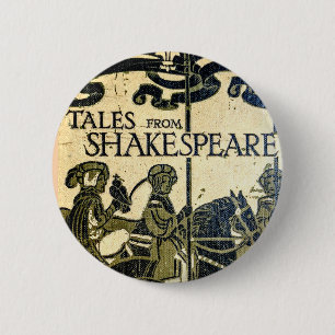 Vintage"Tales from Shakespeare" Book Cover Button