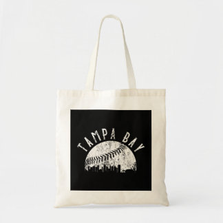 Vintage Tampa Bay Florida Skyline Apparel Tote Bag
