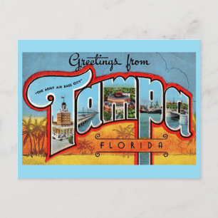Vintage Tampa Florida Postcard