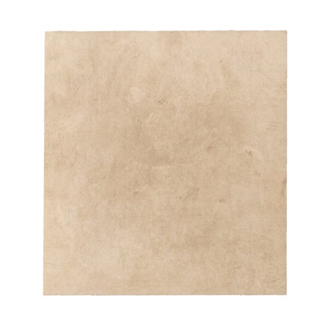 Vintage Tan Sepia Notepad (Front)