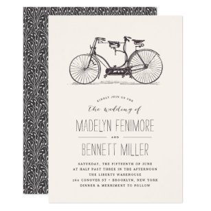 bike wedding invitations zazzle