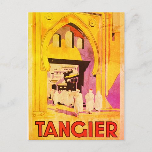 Vintage Tangier Travel Postcard