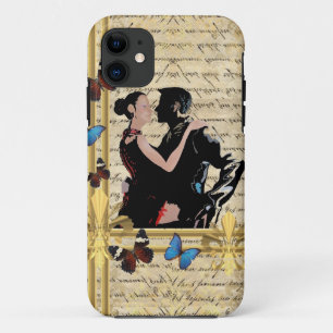 Vintage tango dancers. iPhone 11 case