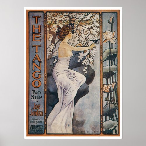 Vintage Tango Song Sheet Poster