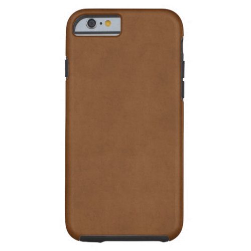 Vintage Tanned Leather Brown Parchment Template Tough iPhone 6 Case