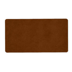 Vintage Tanned Leather Med Brown Parchment Paper Label