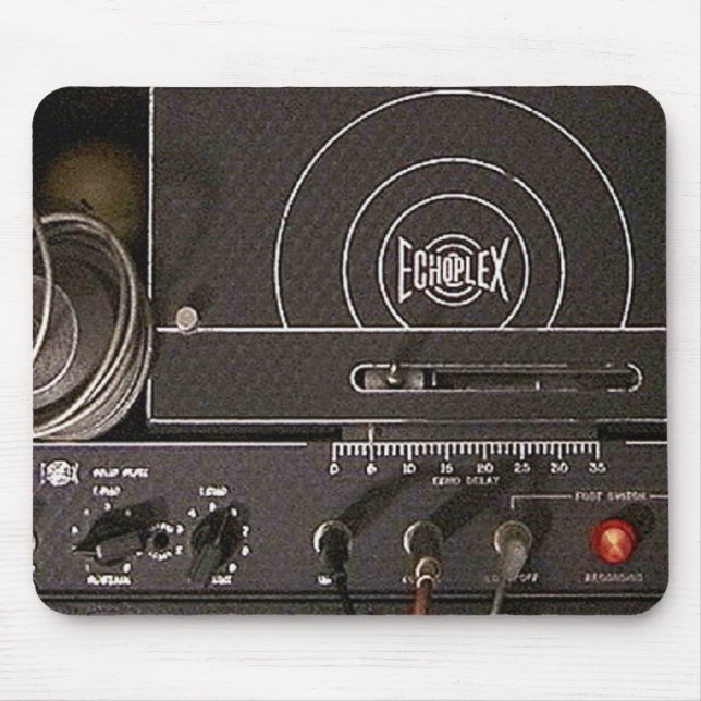 vintage tape echo mouse pad (Front)