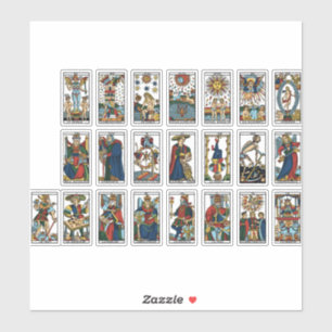 Vintage Tarot cards Sticker