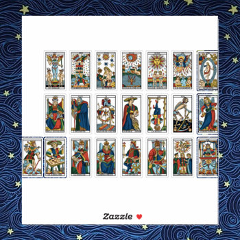 Vintage Tarot Cards Sticker by HumorUs at Zazzle