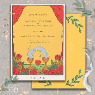 Vintage Tarot Deck Divination Mystical Wedding Save The Date