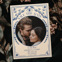 Vintage Tarot Gothic Wedding Photo Save the Date