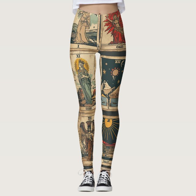 Vintage Tarot   Leggings (Front)