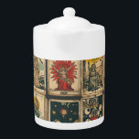 Vintage Tarot Teapot<br><div class="desc">Step into the mystical world of the past with this Vintage Tarot Card Pattern! Inspired by the intricate designs of traditional tarot decks, this pattern features a mesmerizing array of ancient symbols and mystical imagery. Whether you're a seasoned tarot reader or drawn to the allure of the unknown, our Vintage...</div>