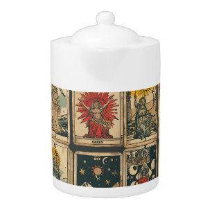 Vintage Tarot Teapot