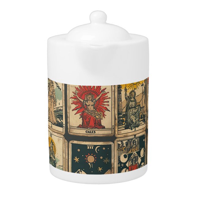 Vintage Tarot Teapot (Front)