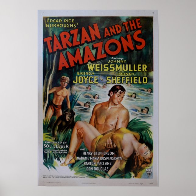 Vintage Tarzan Movie Poster (Front)