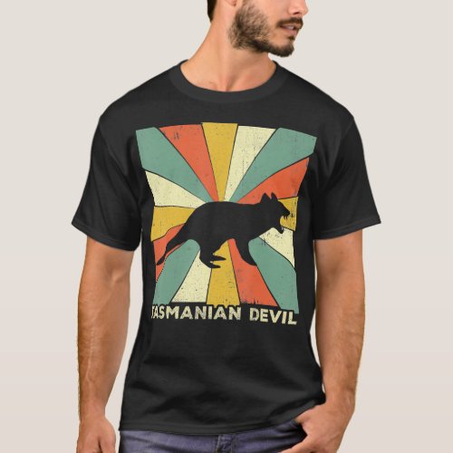 Vintage Tasmanian Devil Lover Retro Style Animal T_Shirt