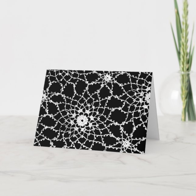 Vintage Tatted Lace Card (Front)