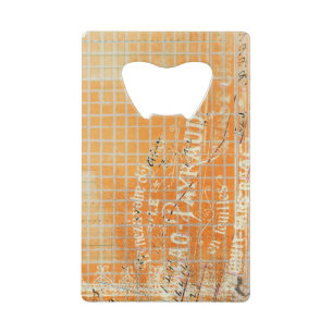 Vintage Tattered French Store Receipt Credit Card Bottle Opener