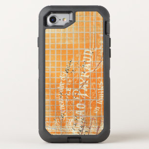 Vintage Tattered French Store Receipt OtterBox Defender iPhone SE/8/7 Case