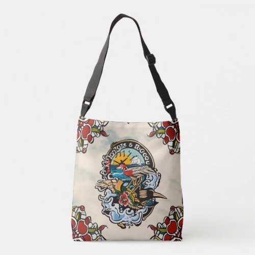 Vintage Tattoo Crossbody Bag _ Retro Ink Art Desin