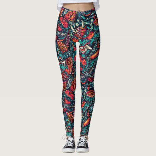 Vintage Tattoo Leggings