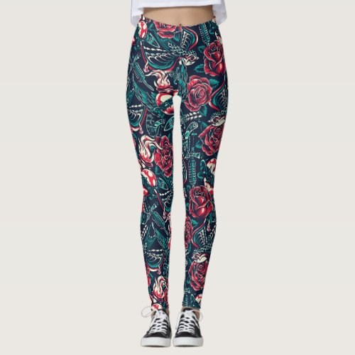 Vintage Tattoo Leggings