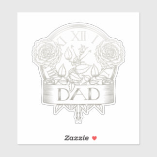Vintage tattoo style Dad artwork Sticker