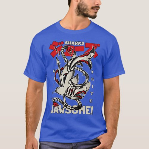 Vintage Tattoo The Great White Sharks T_Shirt
