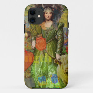 Vintage Taurus Classic Woman Portrait Gothic Art iPhone 11 Case