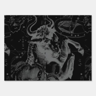 Vintage Taurus Constellation by Hevelius Yard Sign