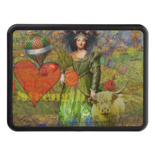 Vintage Taurus Fantasy Gothic Art Hitch Cover