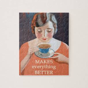 Vintage Tea Advertisement - Makes Better Jigsaw Puzzle